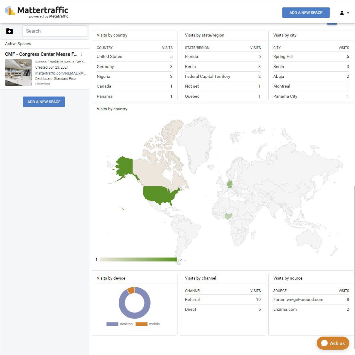 Matterport Add-On | In-Tour Analytics - MESH IMAGES BERLIN MESH IMAGES BERLIN